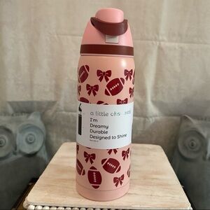 ⚡️A Little Obsessed "Bows & Footballs" Water Bottle